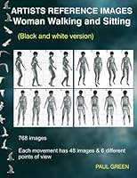 Artists Reference Images - Woman Walking and Sitting: Colour Version 1507855052 Book Cover