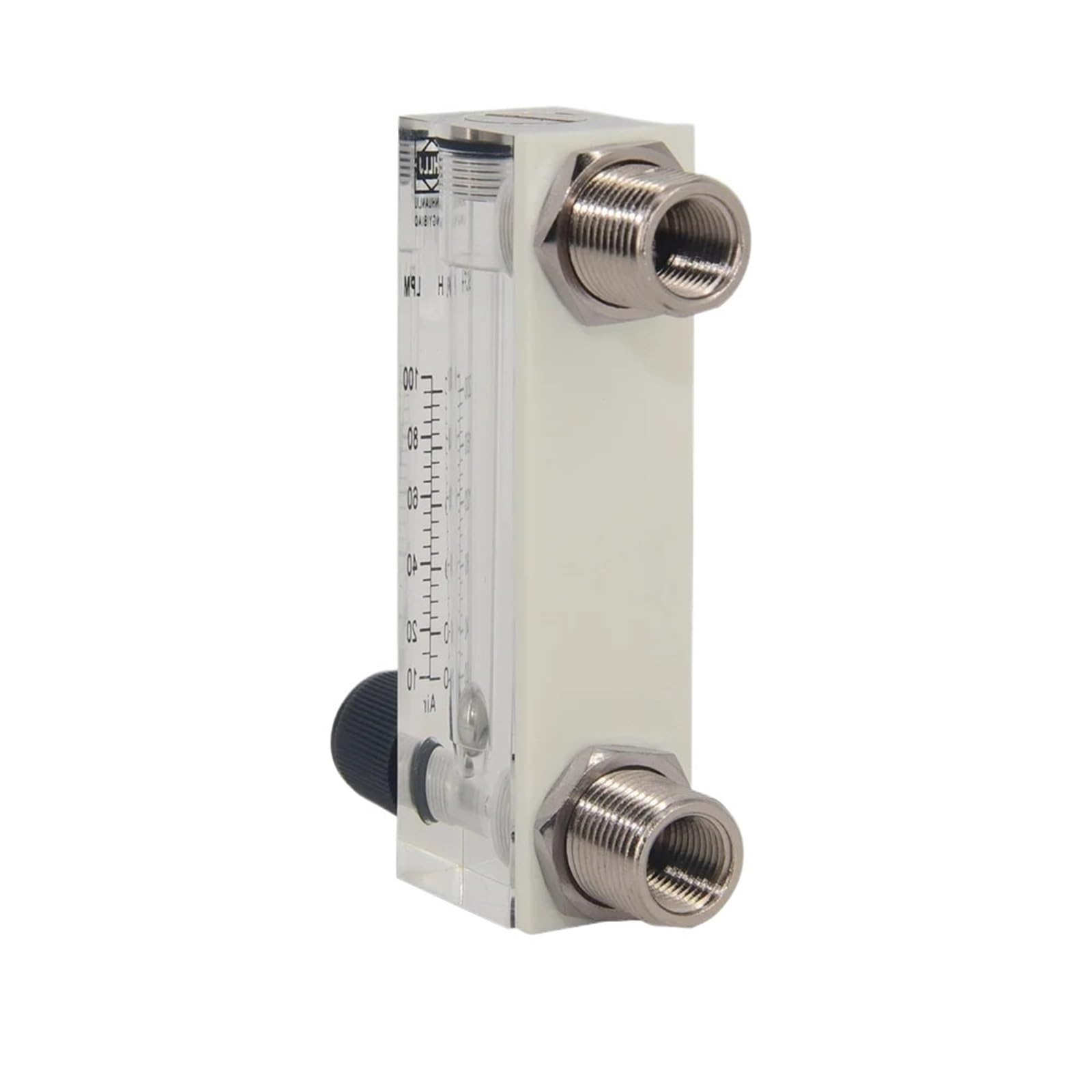 LZM-6T 10-100LPM/20-200SCFH Panel typ acryl durchflussmesser (durchflussmesser) mit einstellen ventil bass Fitting Weibliche G1/4 "Male M18 * 1,5