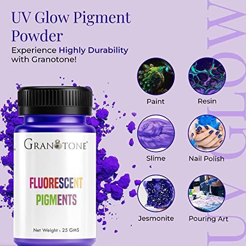 Image of GRANOTONE Fluorescent Pigment Powder Set 6 x 25g Vibrant Colour