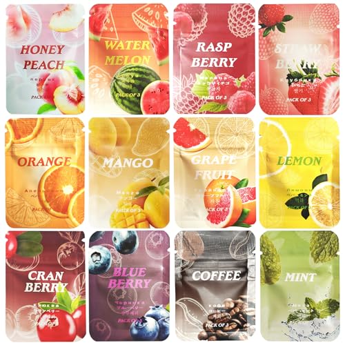 Breathing Necklace Flavoured Filters Refills 12 PCS Different Flavors Filter Tips for Breath Practice Calming Relaxation and Focus