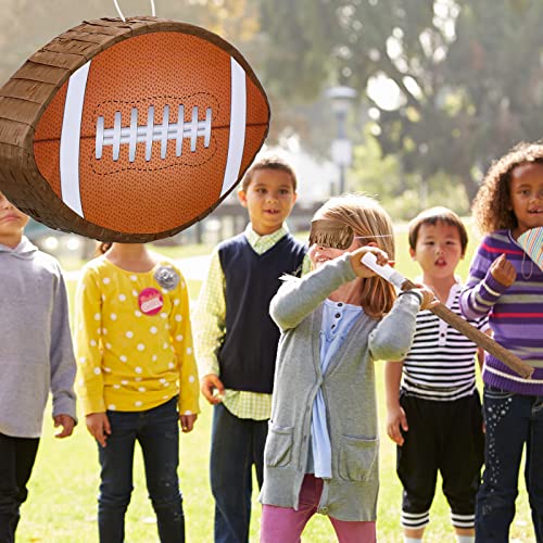Football Pinata, Small Sport Themed Birthday Party Supplies Pinata Birthday With Pinata Stick And Eye Mask For Boy Girls Baby Shower Sport Birthday Party Favors Decorations, 16.54 X 10.04 X 2.99 Inch #TOP4