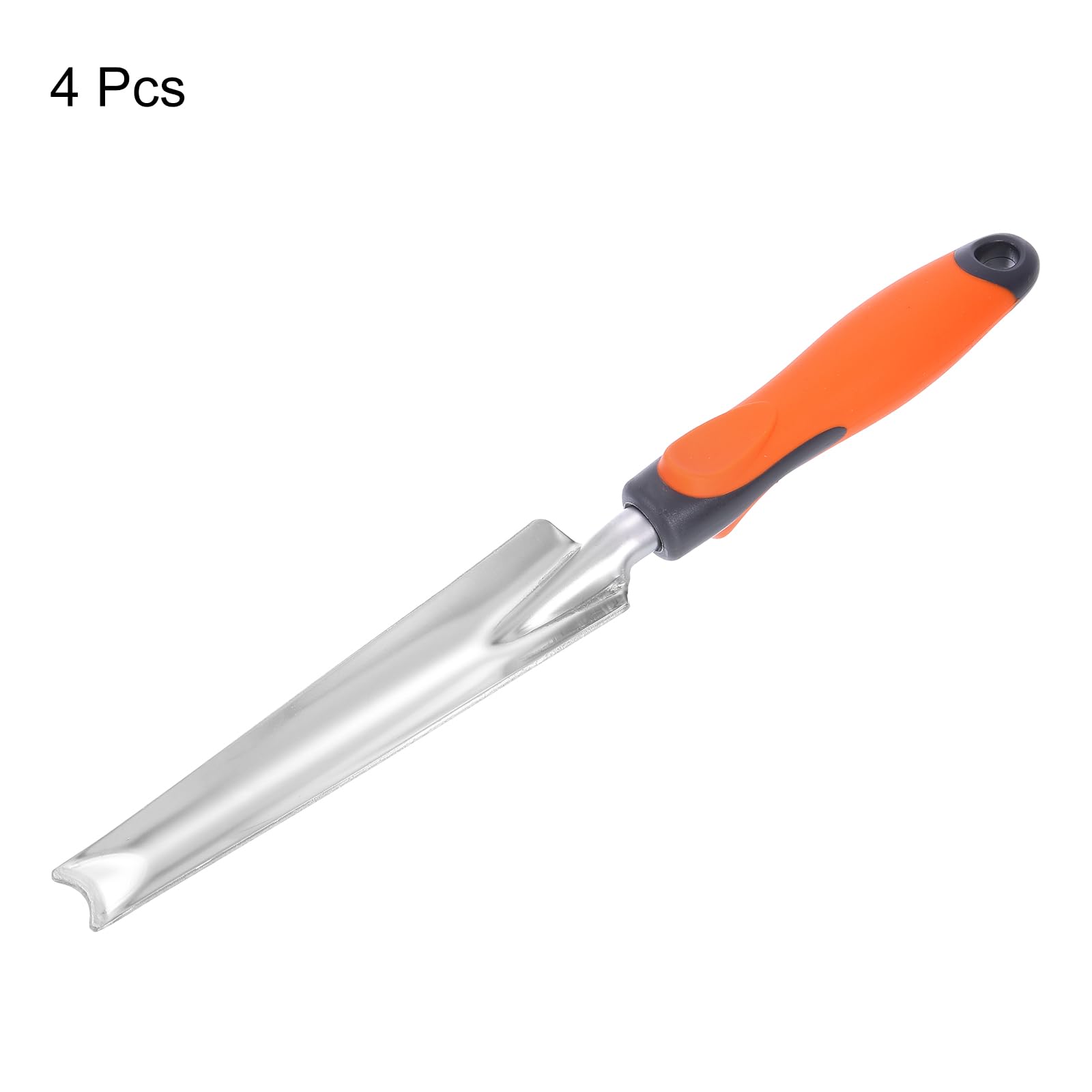 QUARKZMAN 4 Piezas De Paleta De Siembra 13.4 X 0.8 Pala De Jardín para Plantar Semillas De Acero Inoxidable Paleta Larga Y Estrecha para Plantar Desherbar Cavar.