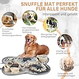 SUPERWSLING Schnüffelteppich für Hunde Cleveres Hundespielzeug mit Anti Rutsch Intelligenzspielzeug für Anti Stress Schnüffelmatte Spielteppich Für Kleine & Große Hunde