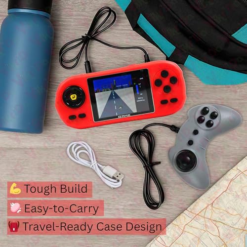 Image of VikriDA Caar Shape Handheld Game Video Game Console 620 Retro Games Support Connecting TV Game for Kids | Retro Mini Game for Kids, Rechargeable 8 Bit Classic - Multicolor