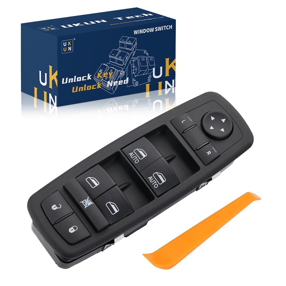 Photo 1 of OEM OE No:68110866AB Master Power Window Switch for 13-15 Ram 1500 2500 3500 4500/5500,12-15 Chrysler Town&Country,12-16 Dodge Grand Caravan,2013-2015 Ram C/V Original Light Color Replace 68110866AA