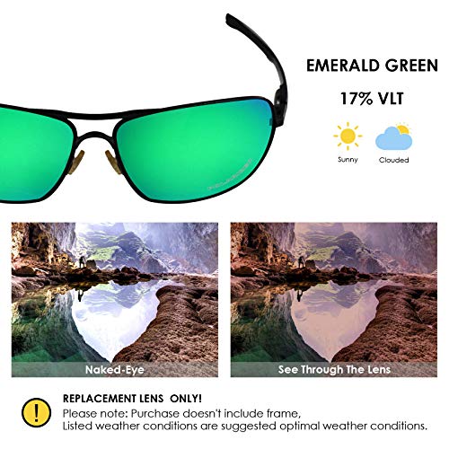 Image of BLAZERBUCK Polarized Replacement Lens & Nose Piece for Oakley Plaintiff Squared OO4063 Sunglass
