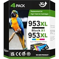 953XL 953 XL Druckerpatronen Kompatibel für HP 953XL Multipack Kompatibel mit HP Officejet Pro 8710 8715 7720 7740 7730 8720 8730 8210 8725 8715 8740 8218 4er-Pack