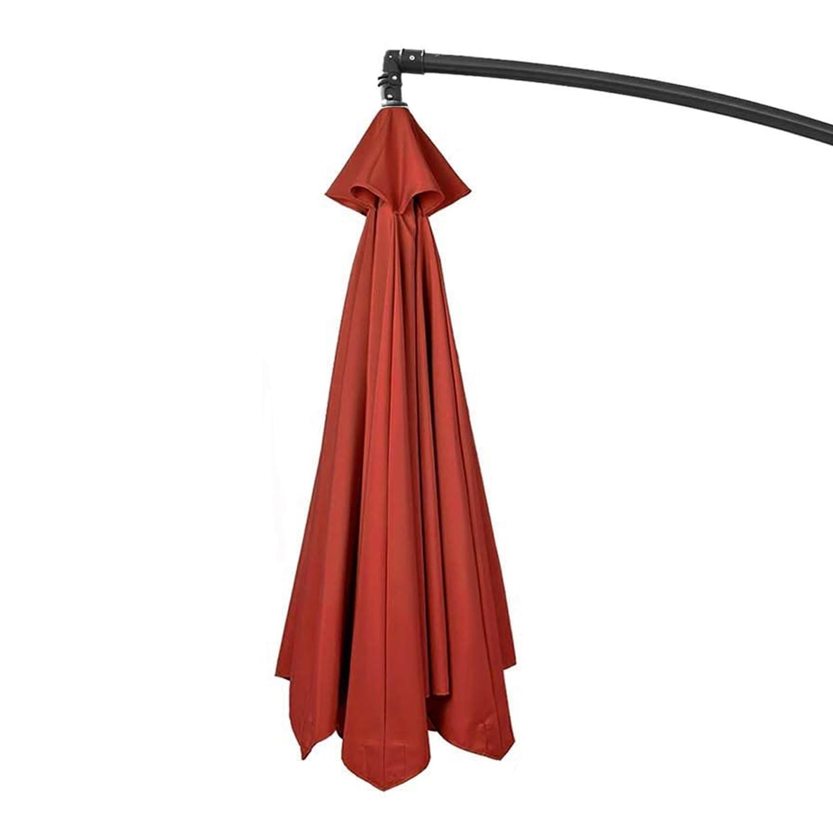 200CM/2.7M/300CM + 6 Arms/8 Arms Patio Umbrella Replacement Cloth Canopy Cover Waterproof Replacement Parasol Fabric Cover (Polyester)(Color:Red,Size:8 ribs-3m(9.8ft)) — image 1