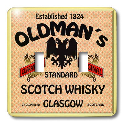 Whisky escocés funda para interruptor que cubre manchas y decora paredes viejas