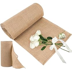 Cortinas Hechas Con Tela De Arpillera Camino de Mesa de Tela Arpillera 30cmx10m Mantel de Yute Camino de Mesa de Arpillera Tela Arpillera Rollo de Arpillera de Yute Natural Camino de Mesa Moderno Tela Arpillera Vintage Natural Tela Yute