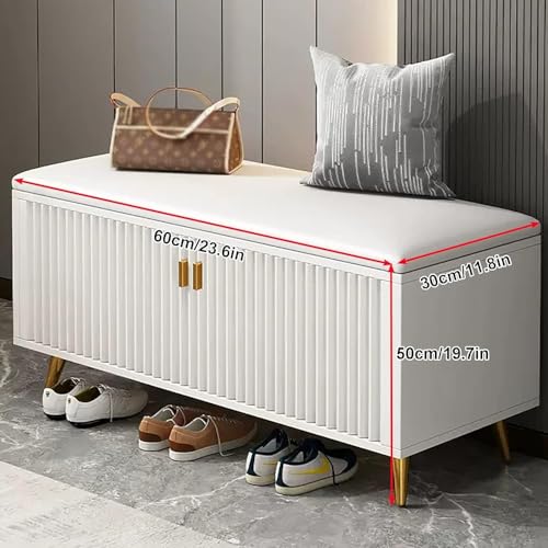 Étagère à chaussures avec housses de protection et banc compact - 7