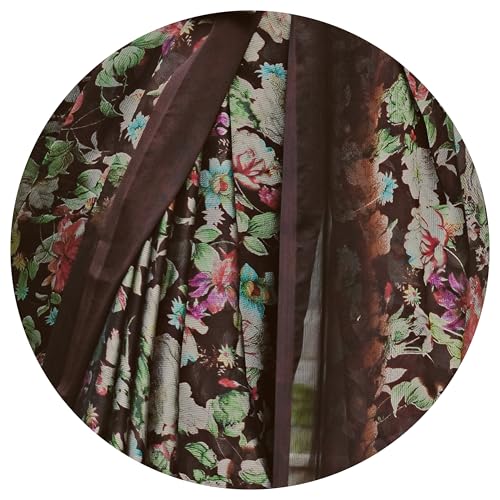 Image of MIRCHI FASHION Saree for Woman Chiffon Floral Printed | Breathable Lightweight Summer Sari for Office and Home Use with Blouse Piece (Available in 20 Colors)