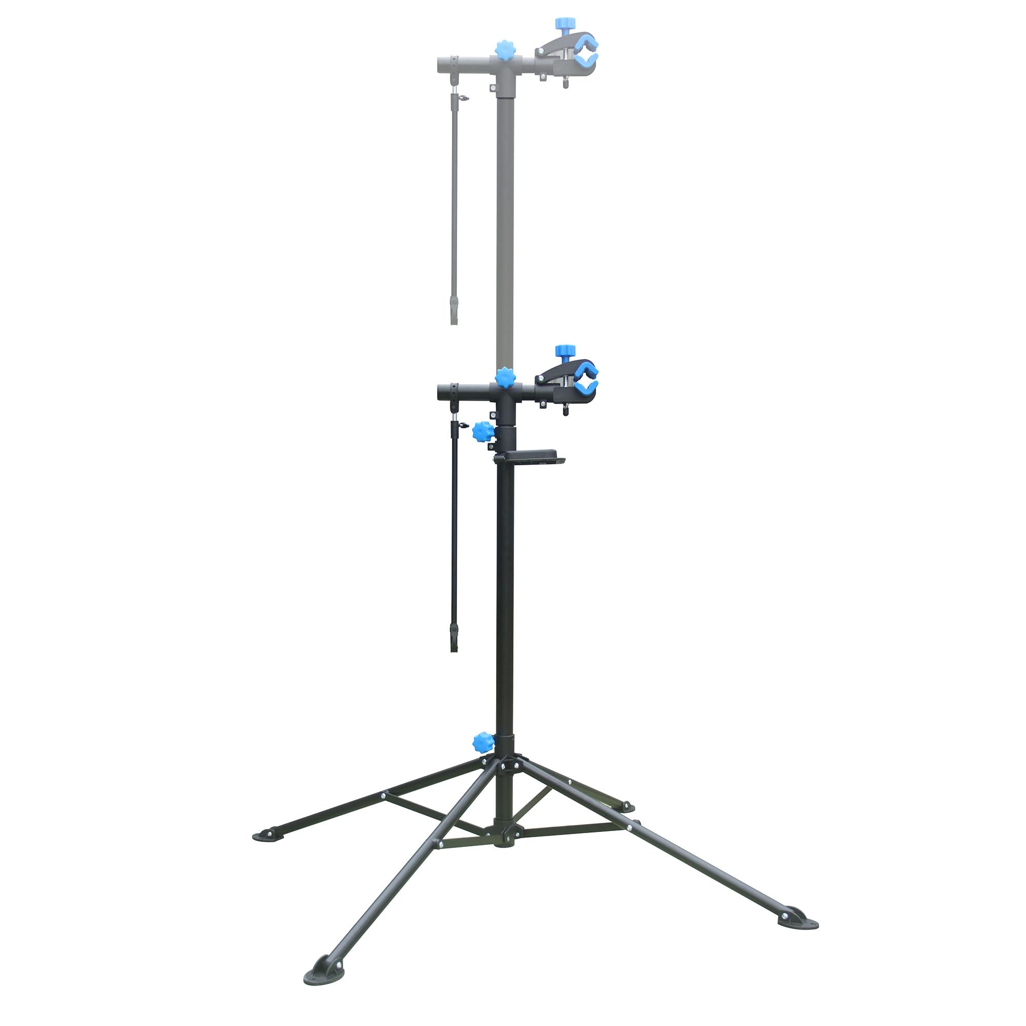 BOUDECH Shelter - Supporto per Riparazione Bici 198x104 cm Cavalletto Bicicletta con Porta Utensili in Acciaio Nero