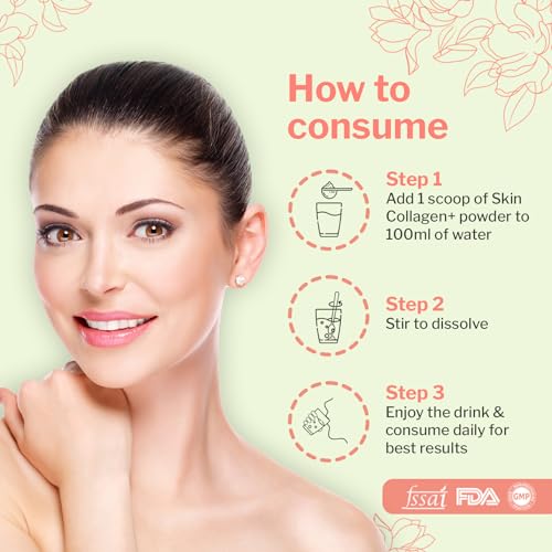 Image of Inaari Collagen Supplements For Women | Marine Collagen Type 1 and 3 Japanese Powder | Contains Glutathione, Vitamin C & E For Glowing Skin | Lime Flavor | 50 g