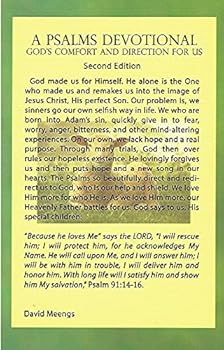 Paperback A Psalms Devotional: God's Comfort And Direction For Us Book