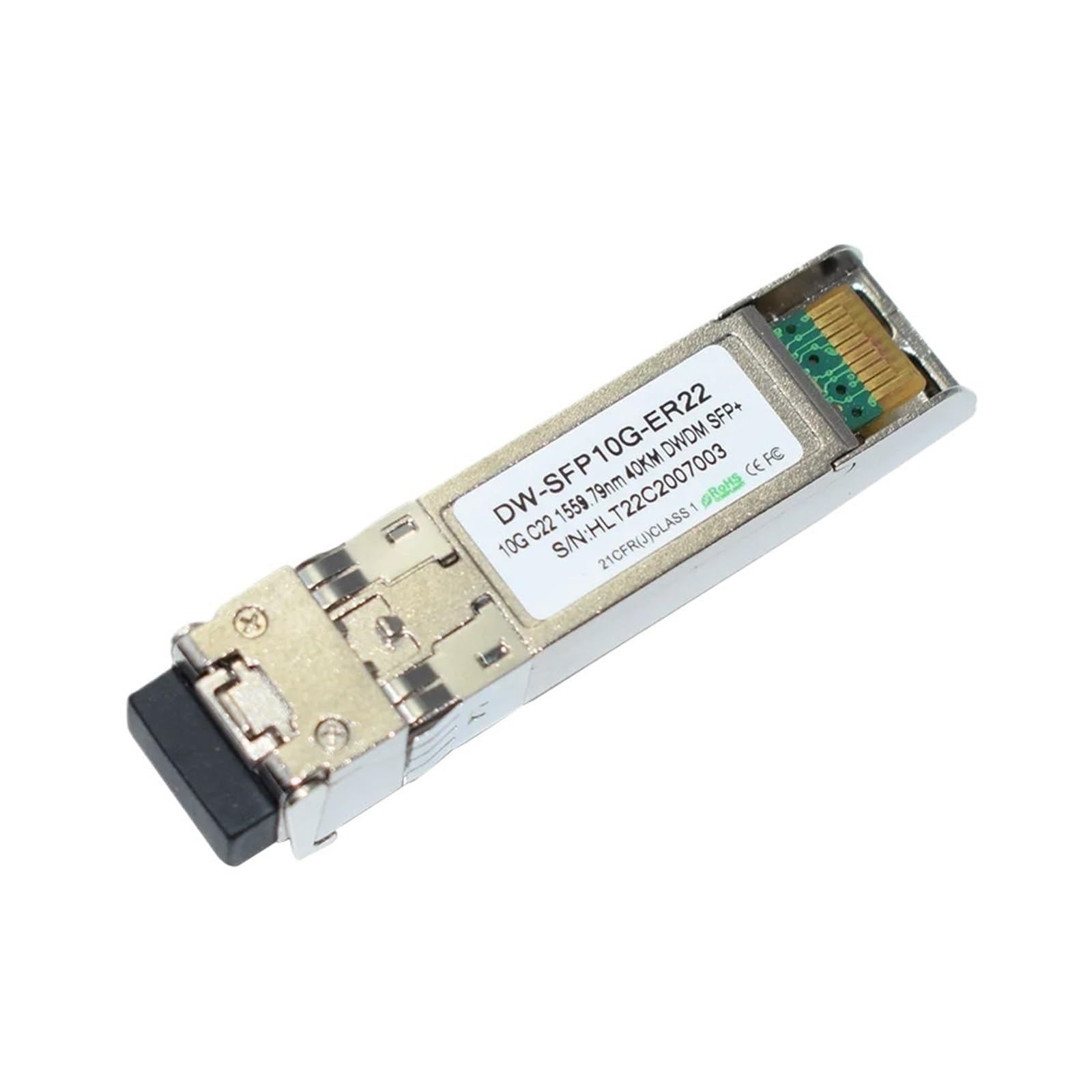 DWDM SFP DW-SFP10G-ER C22 moduł 1559,79 nm 40 km 10G moduł przekaźników sieciowych DWDM SFP DOM