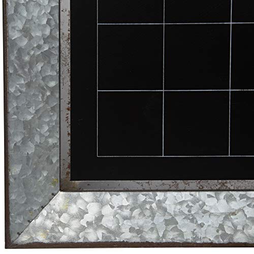 Everly Hart Collection Rustic Galvanized Metal Framed Mount Chalkboard Calendar Decor Or Wall Art #TOP3