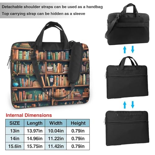 Bolso de hombro para laptop KHiry unisex negro miniatura 2
