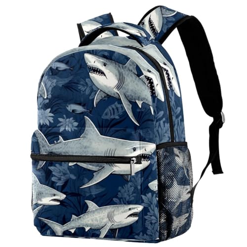 Sac à dos de voyage Campus requin profond au design multicolore unique