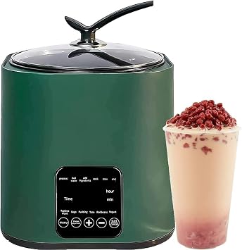 Commercial Tapioca Milk Tea Boba Pot Cooker, Fully Automatic Pearl Pot 9L 1300W Milk Tea Pearl Maker, Tapioca Boba Pearl Rice Pot Cooker with Touch Screen for Milk Tea Shop