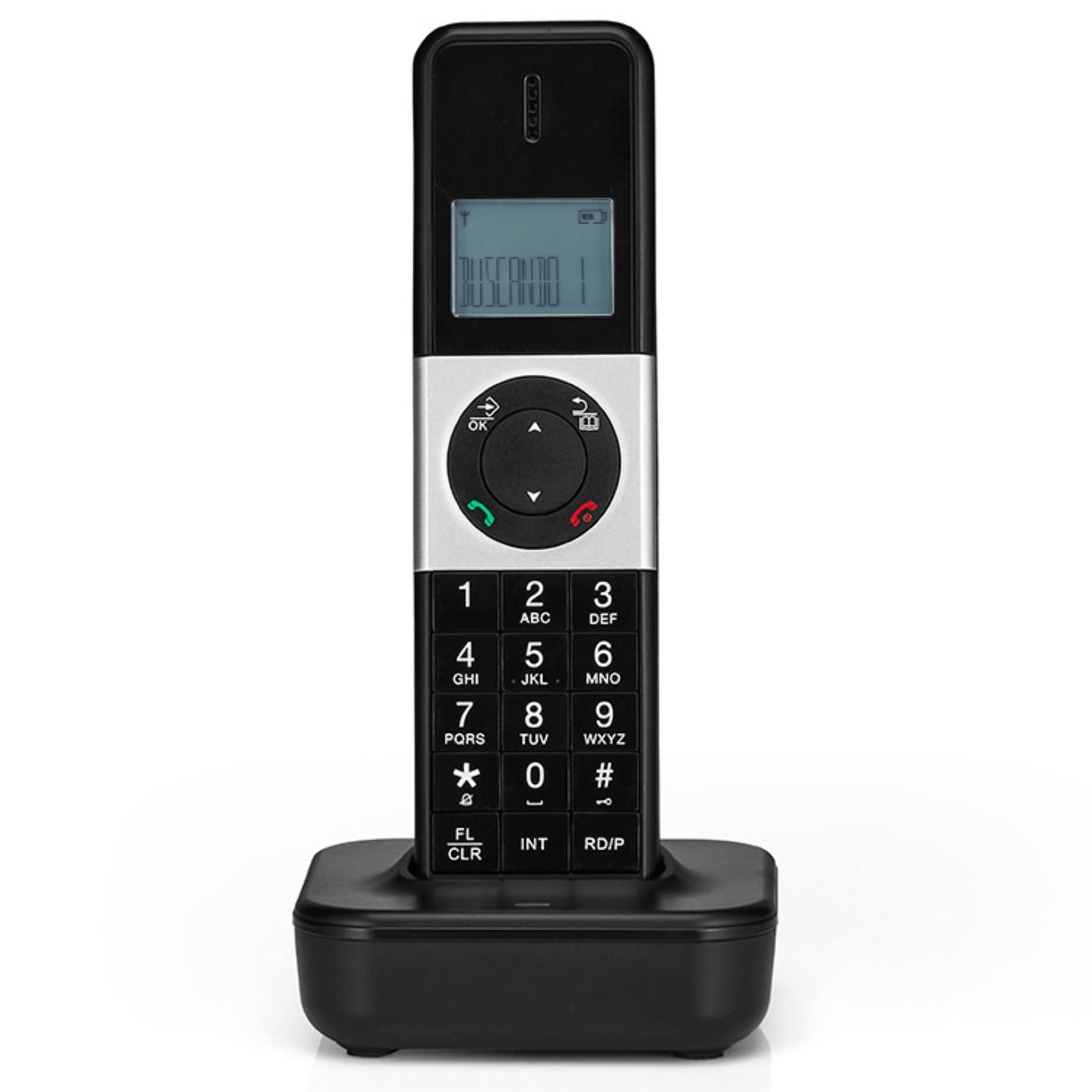 Sistema Telefonico Cordless Espandibile con Segreteria Telefonica E Lunga Portata, Espandibile Fino A 5 Portatili per Uso Domestico E Ufficio