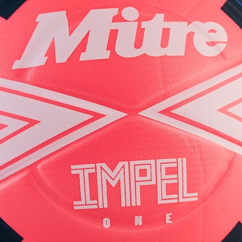 Mitre Adult Unisex Impel One 24 Football, Fluo Pink/White/Black, 3 - Image 5