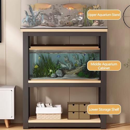 Support d'aquarium réglable Meuble en acier robuste 100x50 cm