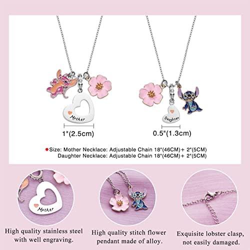 Melix HOME Stitch Gifts Cute Keyring Ohana Means Family Friendship Gift Stich Stuff Ornament Heart Keyrings Birthday Present