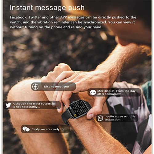 Gspmoly Smart Watch For Women Men, Metal Case Smart Watch 3D-Gsensor Fitness Multi-Function Long Standby Ip67 Waterproof Heart Rate Compatible Ios & Android, Gifts For Teens Family #TOP2