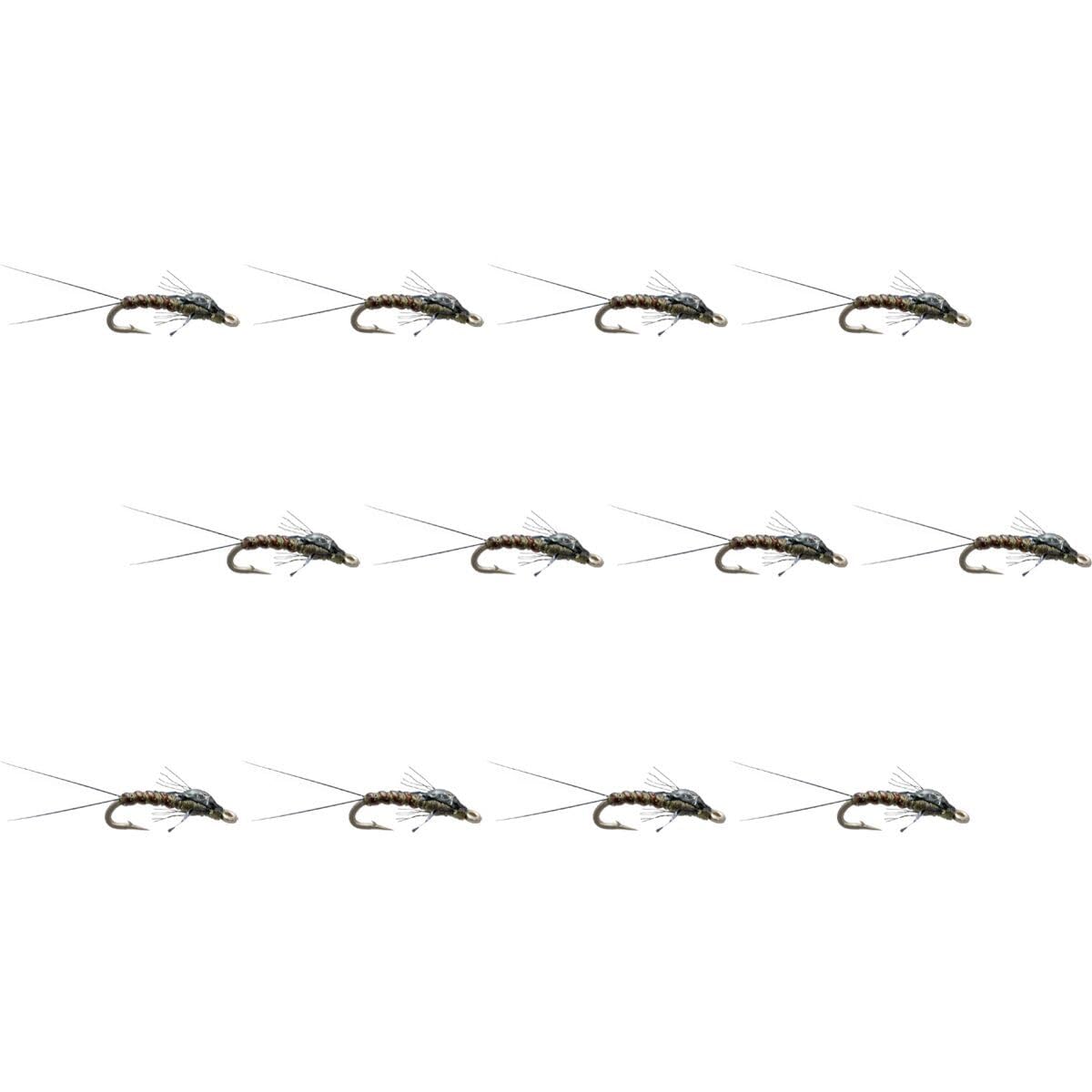 Montana Fly Company Juan's Slim Shady - 12-Pack, Olive, #20