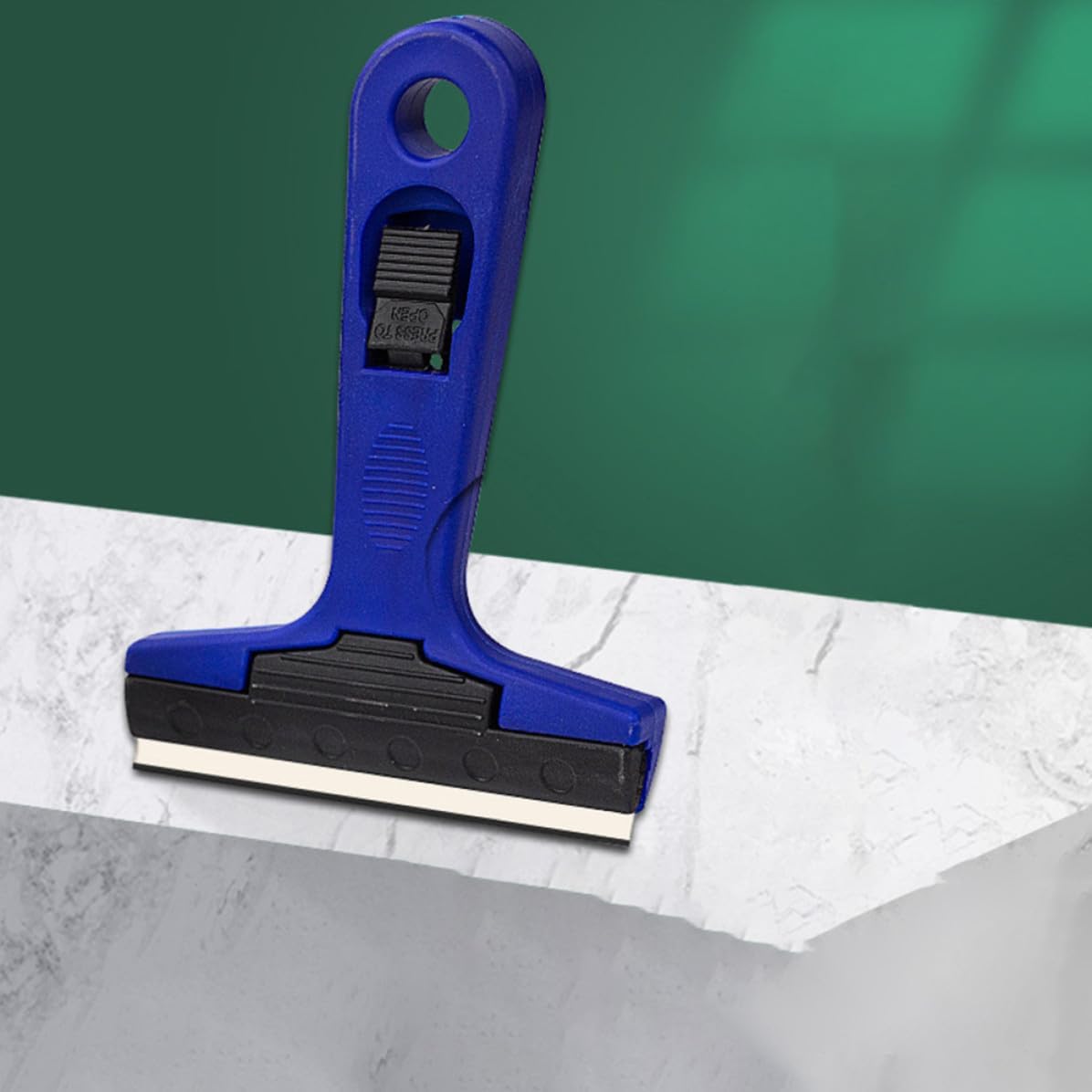 3pcs Portable Adhesive Scraper Tool for Walls and Floor Tiles Blue | Reinforced Nylon and Pp Plastic, Lightweight Build, Labor-saving Daily Use, Time-saving Operation for Home and Factory Tasks
