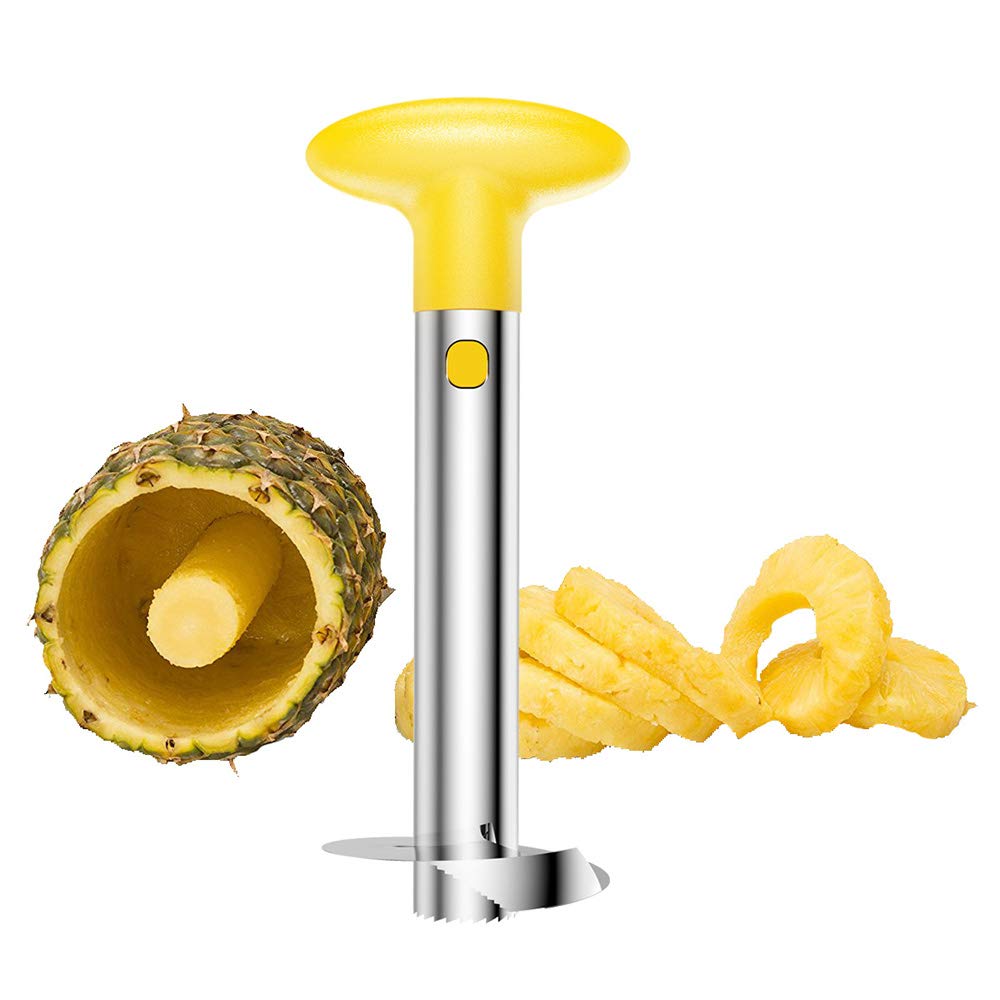 Sametech Stainless Steel Pineapple Peeler, Corer, Slicer and Wedger
