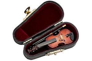 3-Inch Broadway Miniature Display Violin Polished Décor Ornament