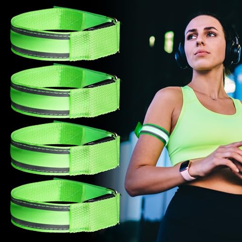 HOSPAOP 4 pulseras LED recargables – Pulsera luminosa USB con luz...