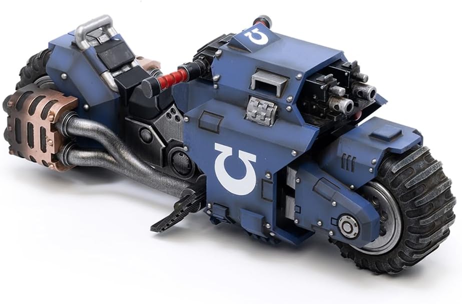 YIZRIO JoyToy Warhammer 40K Action Figure 1:18 Ultramarines Motorcycle Outriders Vehicle Model Toy Matching