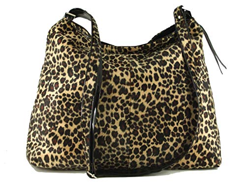 Sac bandoulière Hobo imprimé léopard imitation peau de serpent LONI