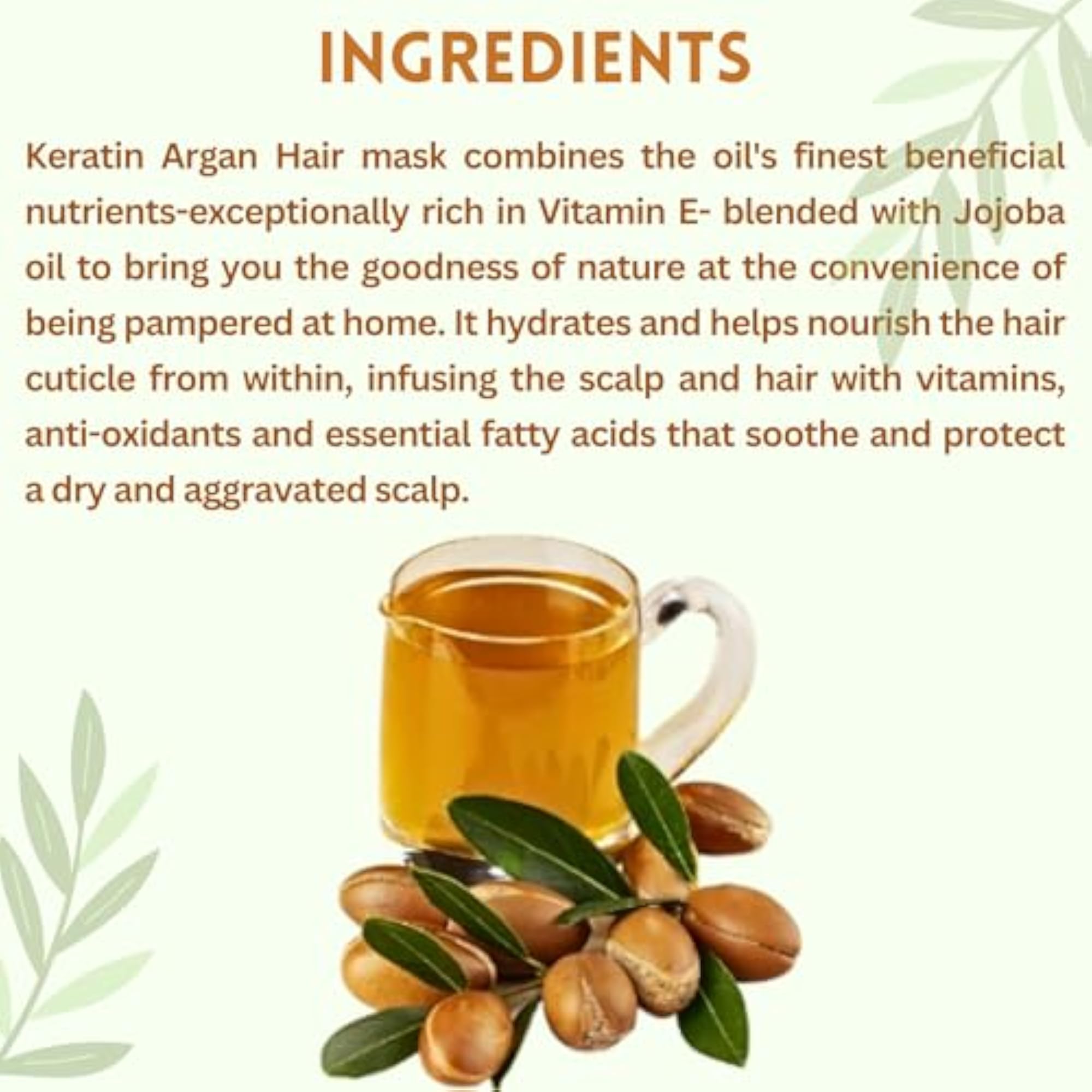 Keratin Argan Oil Hair Mask, Pack of 2, 400 gm