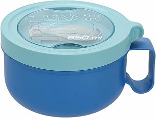 Microwave Bowl with Lids,Ramen Bowl,28oz Microwave Soup Mugs with Handles,for Soup and Instant Noodles,Oatmeal, Gumbo, Salad, College Dorm Room Essentials for Girls for Boys Apartment Essentials(Blue)
