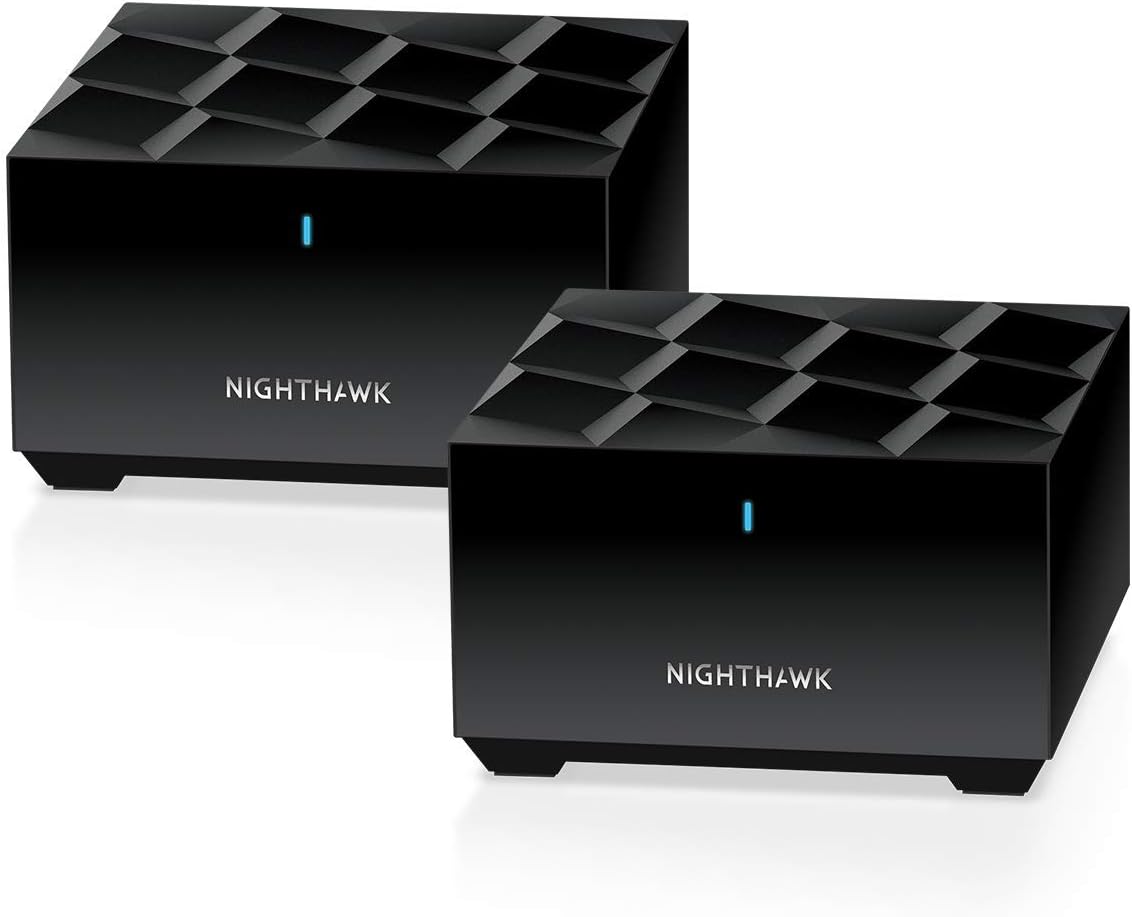 Netgear Nighthawk Whole Home Mesh WiFi 6 System (MK62) - AX1800 Router, coverage up to 3,000 sq. ft. and 25+ devices (Renewed)