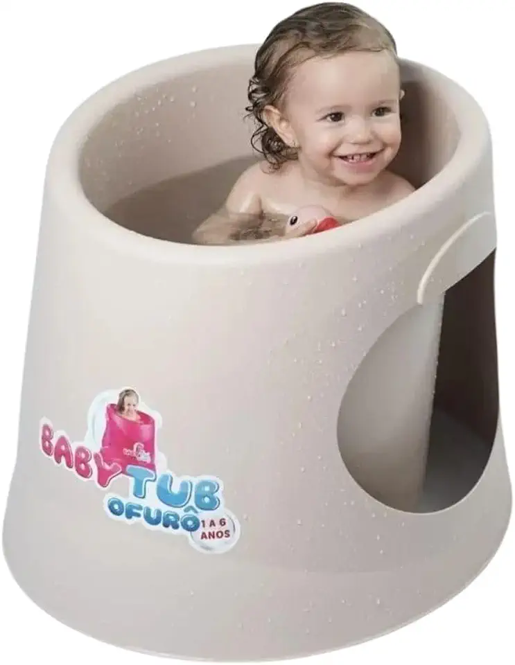 Baby Tub Banheira Babytub Ofurô - De 1 A 6 Anos - Candy Bege Pêssego -