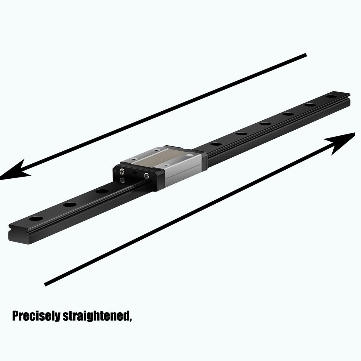 2 set di guide lineari MGR MGR9 in miniatura 250 mm con slitta MGN9H, adatte per stampanti 3D CNC (250 mm, MGN9H, 2)