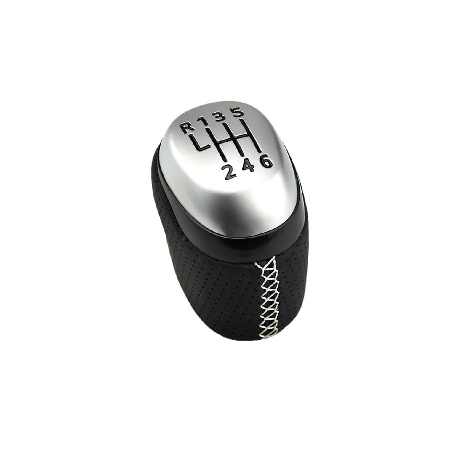 Zncojl White Car Gear Stick Knob For Kadjar For Talisman 2015-2022 Car Manual 6 Speed Gear Shift Knob No Modification Required(White)