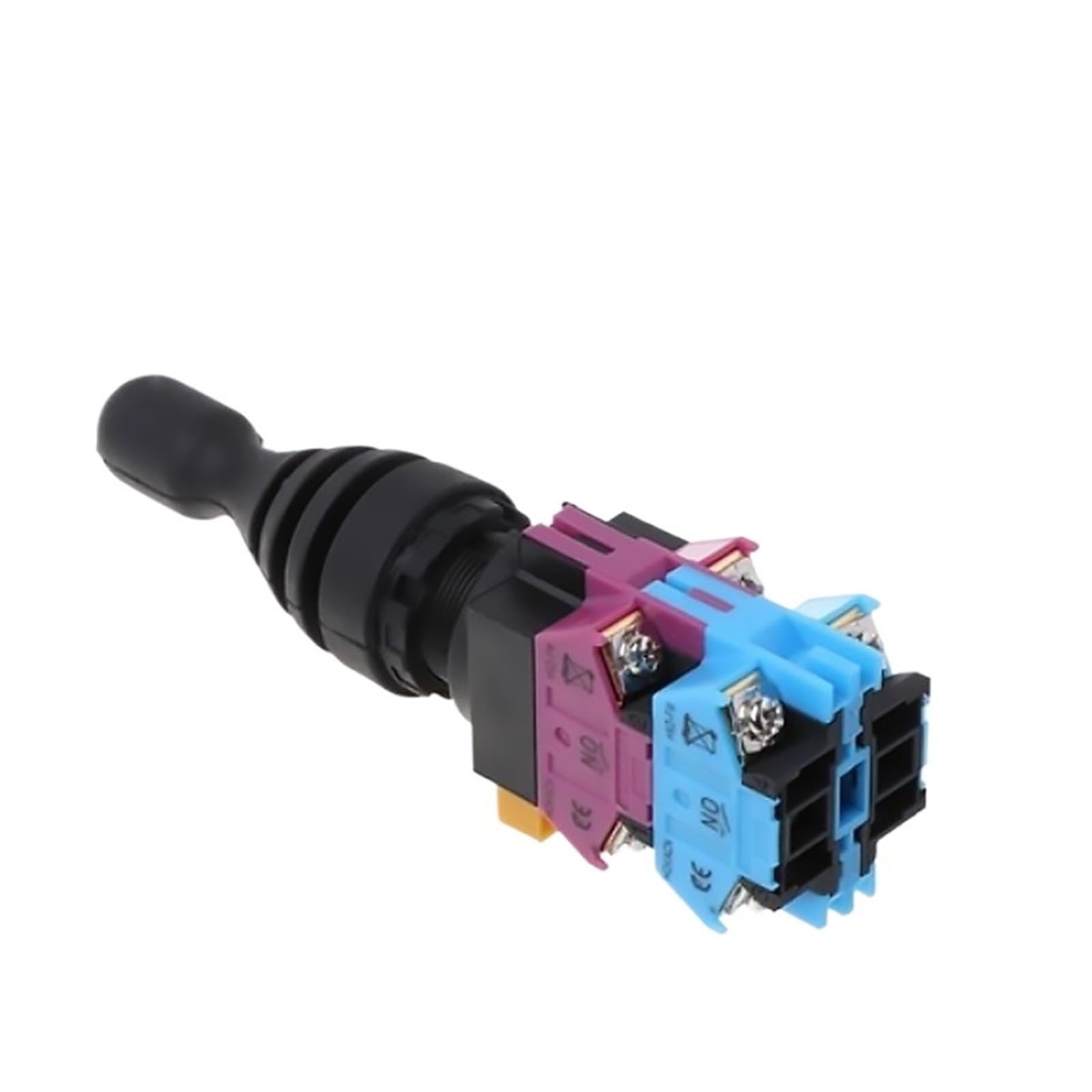 JNURGWLYH Joystick Switch Momentary 2/4 Position 2/4NO Self Latching Spring Return Wobble Stick 22mm Monolever Rocker Cross Switch HKL-FW(2 way Self reset)