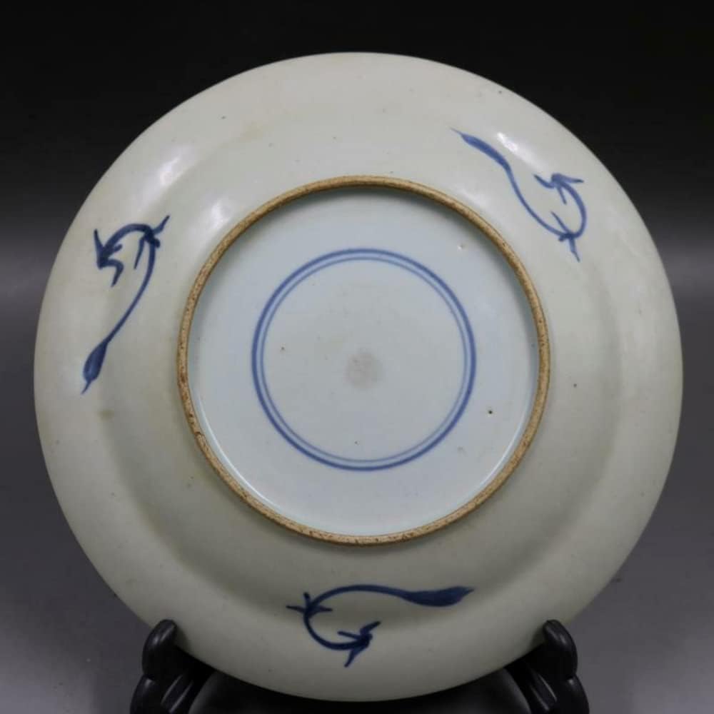 21cm Assiette à Motif De Fleur Et D’Oiseau en Porcelaine Bleue Et Blanche De Jingdezhen