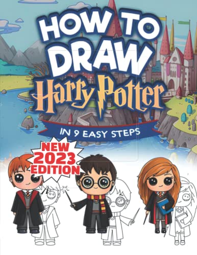 𝙷ow to Draw 𝑯𝙖́𝙧𝙧𝙮 𝑷𝙤𝙩𝙩𝙚𝙧 Characters: Learn to Draw Step-By-Step With 30+ Drawing Tutorials For Beginners, Kids Ages 4-8,8-12, and All Fans. Great Gift for Kids and Adults (Draw & Enjoy)