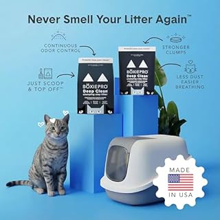 Boxie Probiotic Cat Litter, 40 Day Odor Control, Clumping Clay Kitty Litter, Odor Eliminating Probiotics, Dust-Free, No Fragrances No Fillers, 16 lb