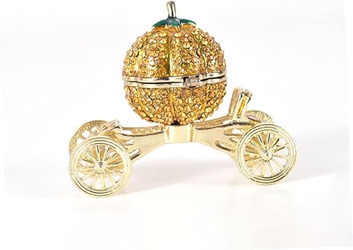 Miniatura 7 de Didiseaon Box pumpkin cart jewelry pumpkin carriage ornament jewelry organizer crystal tabletop ornaments necklace container jewelry necklace