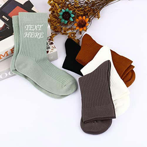 Personalized Custom Embroidered Name Socks for Men Women3