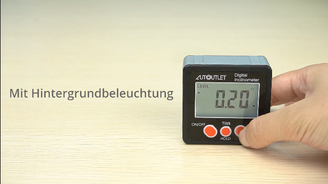 Magnetischer Neigungsmesser & Winkelmesser – Für Dach, Gerüst, Wandmontage, Schwarz, Multifunktional