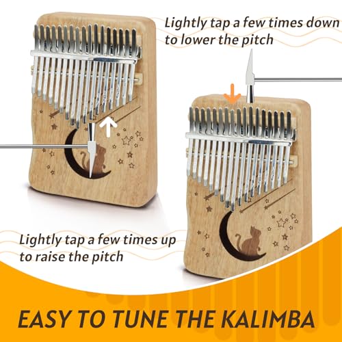 Image of 17 Key Kalimba Thumb Piano - Personalized with Your Name, Engravable Finger Piano, Perfect Musical for Birthdays & Holidays-D